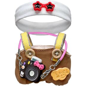 17cm Doll Clothes, Clothes for Dolls Outfit, Stylish Adorable Dolls Clothes Accessories for 17cm Dolls, Play & Collector Display (No Doll) (Pink)