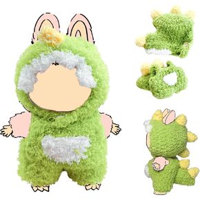 17cm Doll Clothes, Outfits for Clothes Set, Dolls Keychain Accessories, Faking Animal Style Outfit Jumpsuit