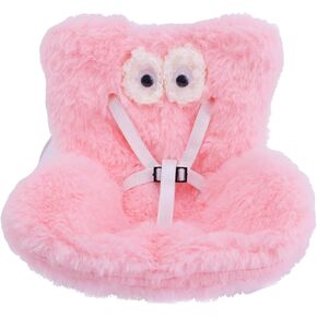 BOXOB Car Seat for Dolls, Cute Safety Have a Seat with Soft Furry Cushion Pink Sofa Car Air Vents Clip Desktop Decor Chair to Display Doll Toy Ornaments Decorations Accessories