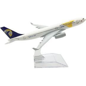 ZEZEFUFU Alloy 1/400 Scale 16cm B767 Mongolian Airlines Airplane Model Plane Model Home Office Decoration Gifts