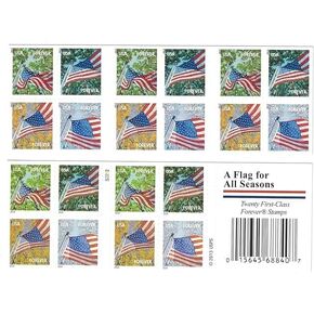 Forever Stamps A Flag for All Seasons - Book of 20 Postage Stamps