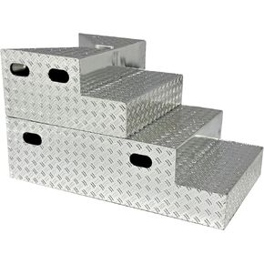Chrome Plated Deluxe Breakable Ring Stairs for WWE & AEW Wrestling Action Figure Rings
