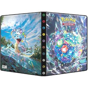 Ultra PRO 9-Pocket Pokémon Card Binder - Stellar Form Terapagos & Lapras Cover, Stores Up to 252 Cards, Archival-Safe Pages, Pokemon Cards Holder for Trading, Baseball, MTG, Booster Box
