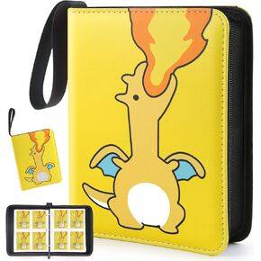 Premium Trading Card Binder, 400 Pockets Card Holder with 50 Removable Sleeves, Collection Binder Album Book with Zipper for Game Cards