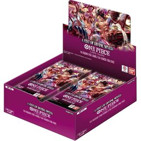 Bandai | One Piece TCG: A Fist of Divine Speed (OP-11) Booster Display | Trading Card Game | Ages 6+ | 2 Players | 15+ Minutes Playing Time