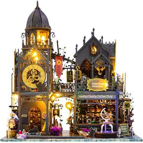 DlY Miniature Dollhouse kit, Dollhouse Kit, Miniature House Kit with Music Box, Original House Kit, Magic Bookstore, for Adults and Teens for Family and Friends. （L2401）