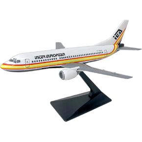 Flight Miniatures IEA InterEuropean 737-300 1:180 Scale - Model Plastic Snap-Fit Airplane - Part# ABO-73730F-008