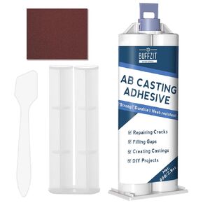 AB Casting لاصق - الايبوكسي الثقيل للمعادن والبلاستيك والسيراميك والسيارات والبحرية ، حشو لحام مقاوم للماء - 2.8 أوقية/80 جم