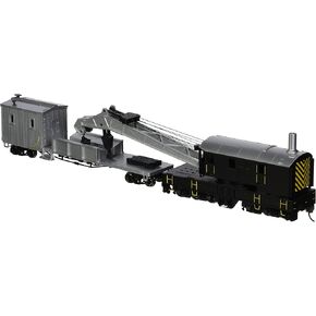 Bachmann Trains - 250-Ton Steam Crane & Boom Tender - PAINTED UNLETTERED -HO Scale