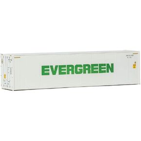 Walthers HO Scale 40' Hi-Cube Smooth-Side Reefer Shipping Container Evergreen