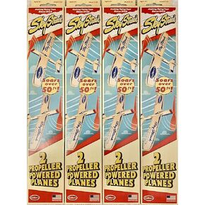 4 Guillow's #52 Sky Streak Balsa Wood Model Airplane Twin Packs (8 Planes Total)