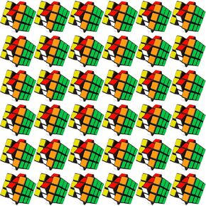 36 Pcs Mini Cube Party Favors for Kids, 3x3x3 Magic Cube Party Game Toy Pack for Student School Rewards Classroom Prize, Stress Relief Toys Gift for Birthday Christmas