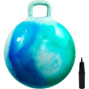 EVERICH TOY Hopper Ball, Clouds Hopping Toys for Kids, 18 Inch Bouncy Ball with Handle, Inflatable Bouncing Hoppity Hop Toys for Boys and Girls Gifts