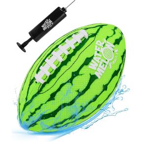 Watermelon Ball Pool Water Beach Football (9 Inch) - Durable Waterproof Football with Strong Grip for Kids, Teens, Adults and Family, Fun for Pool, Beach, Lake & Outdoor Play, Swimming Pool Toys Games