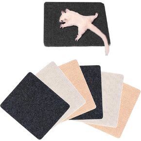 6-Piece Sugar Glider Toys,Sugar Glider Cage Accessories with Self-Adhesive Pads, Sugar Glider Climbing Mats, Self-Adhesive Cage Accessories for Sharpening Claws