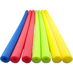 Pool Swim Noodle, FixFind 7 Pack 52 Inch Hollow Foam Pool Swim Noodle, Bright Foam Noodles for Swimming, Floating and Craft Projects