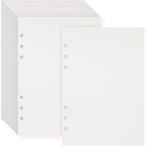 60 Sheets Blank Release Paper Pages Double-side Reusable Binder Refill Insert for A5 6 Ring Sticker Storage Organizer Book Collecting Album