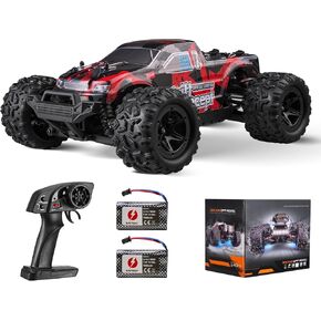 VEVOR Remote Control Car 1:18 Scale RC Car for Adults, 36 km/h High Speed, All Terrain Waterproof IPX4 Electric 4WD Off-Road Monster Truck with 2 Batteries Hobby RC Truck Xmas Gift for Adult and Boys
