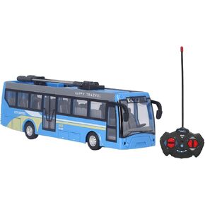 Remote Control Bus Toy, Blue, RC School Bus Driving in All Directions for Kids (Ages 3-8), Unisex, Children