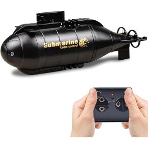 Mini Remote Control Submarine Radio Nuclear Submarine RC Race Boat Ship Fish Tank Toy Waterproof 6 Chanel Toy RC Boat Best Gift for Kids Boys