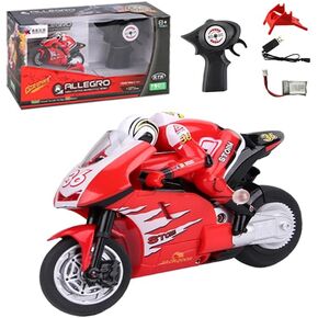 Mini Jump RC Motorcycle for Adult, Simulation Electric Remote Control Motorcycle, High Speed RC Stunt Drift Bike Racing Vehicle Model Gift in Saudi Arabia