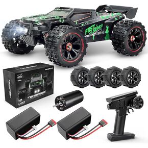 1/14 Brushless RC Cars for Adults Fast 50+ mph, RC Trucks 4x4 Offroad Waterproof, Electric Powered High Speed Remote Control Car, Fast Extreme All Terrain RC Truggy with 3S Battery for Snow Sand