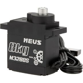 MEUS RACING 8KG Digital RC Micro Servo for Axial SCX24 Traxxas TRX4M Redcat Ascent-18 1/18 1/24 RC Crawler (M3280S)