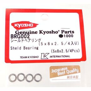 Kyosho Brg002 5x8x2.5mm Metal Shielded Ball Bearings(4)