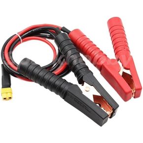 1PC 10AWG 100cm 300A RC Alligator Clip to XT60 Female Plug Cable Q6 D6 Field Charging Cable Car Battery Clamps Crocodile Clip