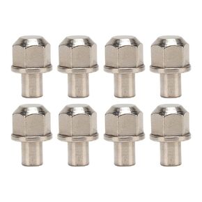 8Pcs RC Hex Wheel Hub Nut Universal 12mm Drive Adaptor Extension Column Stainless Steel for Axial SCX10 D90 Redcat GEN8 Silver 14mm