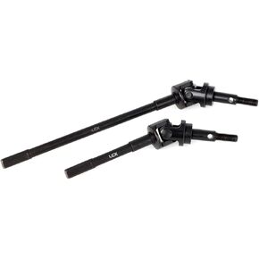 LCX Racing 1/6 RC Crawler Hard Steel Heavy Duty AR90 Front Rear Axle Internal CVD Drive Shaft Set for RC Car Axial SCX6，Upgrades Parts Accessories (Front Axle)