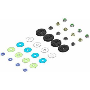 Bypass1 Hi-Flow Pistons, 8-Hole X 1.2mm, 1/8th Scale MIP23410