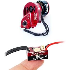 furitek CRAWLMASTER Combo for Axial SCX24 Includes MicroPython ESC & Mini Stellar Transmission W Mini KMD Brushless - Remote Control Car, RC Car Electronics