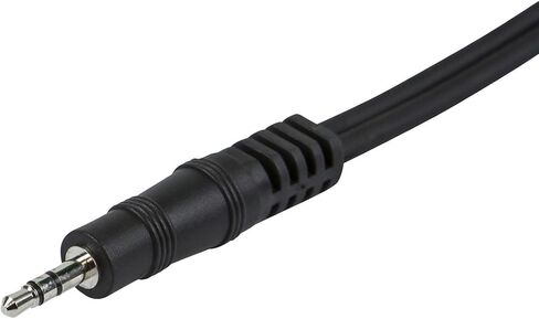 Monoprice 1/8-Inch TRS Male to Dual 1/4-Inch TS Male Cable - 5 Feet - Black, 28AWG, Connect Your Mobile Devices To Pro Audio Gear in Saudi Arabia