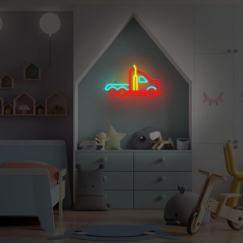 Airplane Neon Sign, Dimmable LED Neon Wall Light USB Powered with Yellow and Blue Color Lights, for Bedroom Living Room Game Room Man Cave Home Birthday Gift for Kids Teen Boys Girls in Saudi Arabia