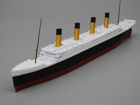 Theroller3d RMS Titanic Model Ship مع Iceberg ، 1 قدم تم تجميعها ، ألعاب تيتانيك للأطفال ، لعبة تيتانيك دقيقة تاريخياً ، سفينة تيتانيك ، تيتانيك كوبيبر ، تمثال تيتانيك ، تيتانيك بوت in Kuwait
