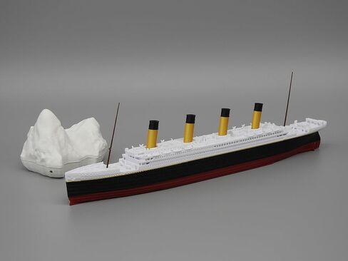 Theroller3d RMS Titanic Model Ship مع Iceberg ، 1 قدم تم تجميعها ، ألعاب تيتانيك للأطفال ، لعبة تيتانيك دقيقة تاريخياً ، سفينة تيتانيك ، تيتانيك كوبيبر ، تمثال تيتانيك ، تيتانيك بوت in Kuwait