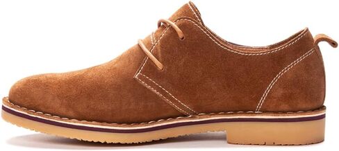 Propet Men's Finn Oxford, Plain Toe - Suede Shoes, Tan, 8.5 XX-Wide US in Saudi Arabia