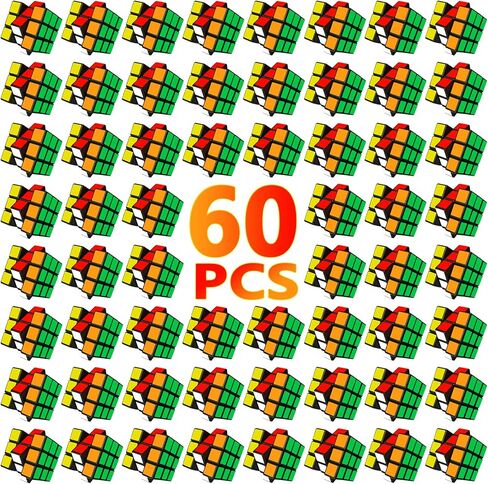 36 Pcs Mini Cube Party Favors for Kids, 3x3x3 Magic Cube Party Game Toy Pack for Student School Rewards Classroom Prize, Stress Relief Toys Gift for Birthday Christmas in Saudi Arabia