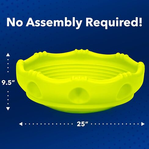Simplay3 Two Sided Rock Around Wobble Disk and Climbing Dome for Toddlers and Kids - Rocking and Climbing - Indoor/Outdoor - Yellow/Green, Made in USA (1 Pack) in Saudi Arabia