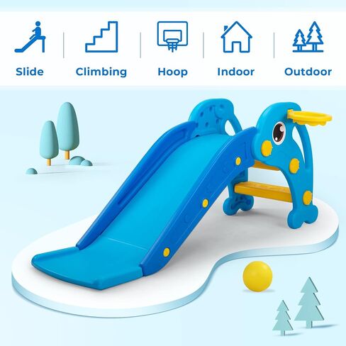 NYEEKOY 3 in 1 Toddler Slide, Indoor Slide for Toddlers 1-3 in Saudi Arabia