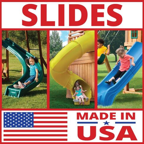 Swing-N-Slide 7 ft.Turbo Tube Slide , Green in Kuwait
