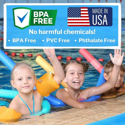 Pool Swim Noodle, FixFind 7 Pack 52 Inch Hollow Foam Pool Swim Noodle, Bright Foam Noodles for Swimming, Floating and Craft Projects in Saudi Arabia
