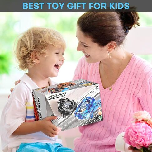 X Battling Set, 12 Spinning Tops, 3 Launchers and 1 Grip with Storage Box, Kids Toys Birthday Gift Ideal for 6+ Years Old Boys in Kuwait