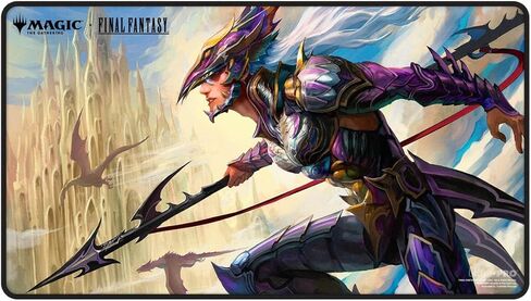 Ultra PRO - Final Fantasy x Universes Beyond Kain Highwind Black Stitched Playmat for Magic: The Gathering | Card Game Playmat, Final Fantasy Collectibles, Desk Mat Mousepad in Saudi Arabia
