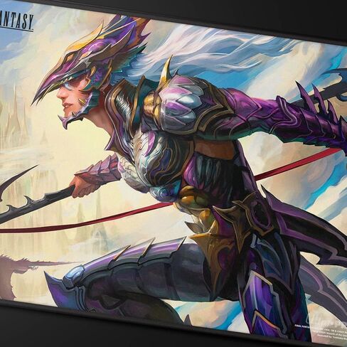 Ultra PRO - Final Fantasy x Universes Beyond Kain Highwind Black Stitched Playmat for Magic: The Gathering | Card Game Playmat, Final Fantasy Collectibles, Desk Mat Mousepad in Saudi Arabia