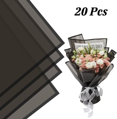 ورقة تغليف زهرة رومفان ، 20 ورقة ، مقاوم للماء ، تصميم باقة الأزهار ، لحفل الزفاف ، هدية عيد ميلاد ، مستلزمات بائع الزهور DIY (اللون الوردي) in Kuwait