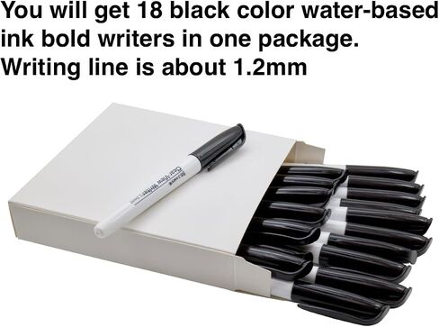 (Bullet Tip-1.2mm, Black Water-Based ink, PACK of 3) Clear-View Writer Bold Writing Pen, Low Vision Assistive Writing Tool for Visual Impairment,Odorless,Non-Toxic,No Oil,Alcohol Free in Saudi Arabia