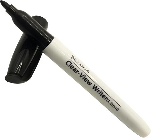 (Bullet Tip-1.2mm, Black Water-Based ink, PACK of 3) Clear-View Writer Bold Writing Pen, Low Vision Assistive Writing Tool for Visual Impairment,Odorless,Non-Toxic,No Oil,Alcohol Free in Saudi Arabia
