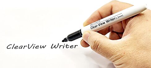(Bullet Tip-1.2mm, Black Water-Based ink, PACK of 3) Clear-View Writer Bold Writing Pen, Low Vision Assistive Writing Tool for Visual Impairment,Odorless,Non-Toxic,No Oil,Alcohol Free in Saudi Arabia